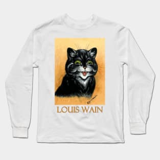 Happy Cat by Louis Wain Long Sleeve T-Shirt